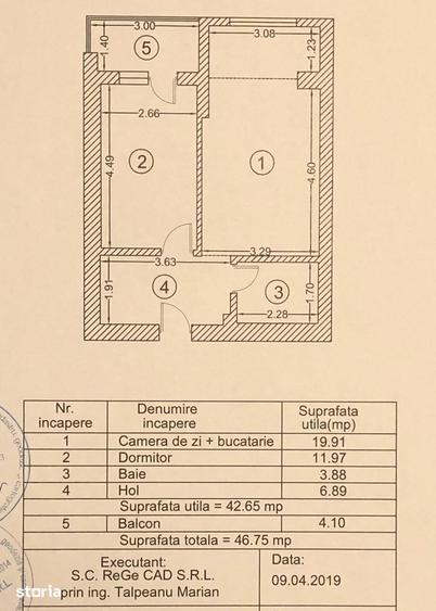 Apartament cu 2 camere, mobilat în Theodor Pallady