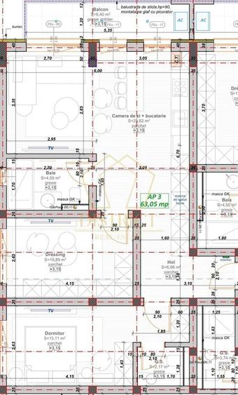 Apartament cu 3 camere în Girocului