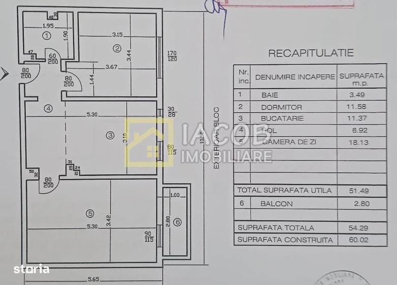 Apartament decomandat, 2 camere, etaj 3, str. Milcov , Bacau - 10