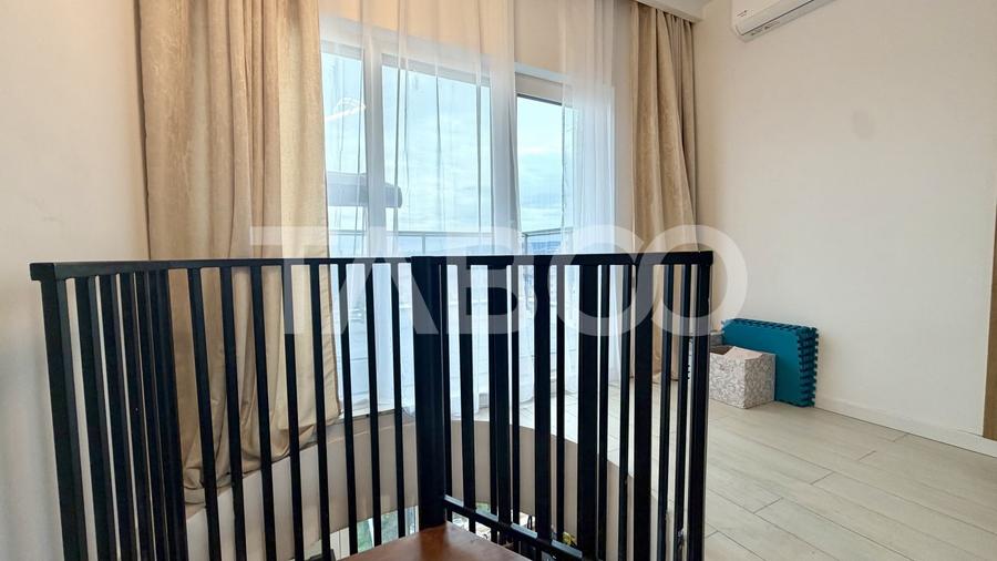 Penthouse cu 2 camere semidecomandat, mobilat în Florești