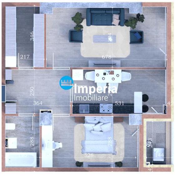 Apartament cu 2 camere decomandat în Copou