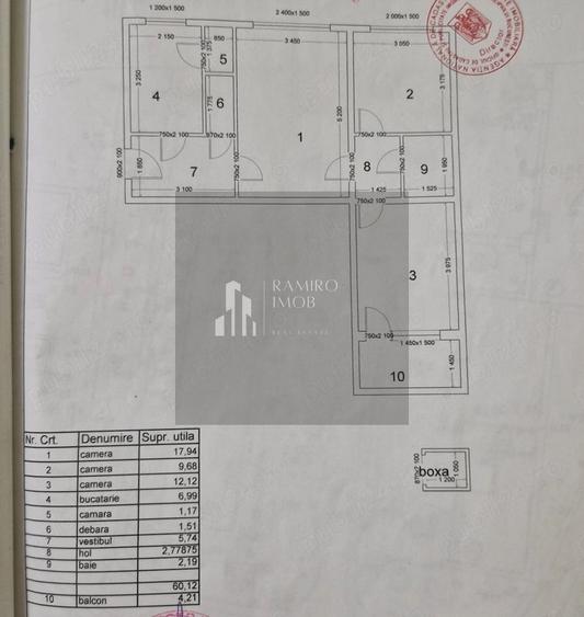 Apartament cu 3 camere semidecomandat în 1 Decembrie 1918