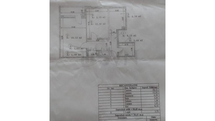 Apartament cu 2 camere semidecomandat, mobilat în Domenii
