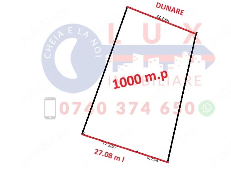 Teren de 1000 mp, în Băltenii de Sus