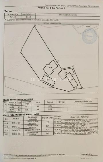 Casă cu Teren 1560 Mp în Câmpineanca