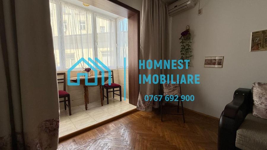 Apartament cu 2 camere semidecomandat, mobilat în Calea Victoriei