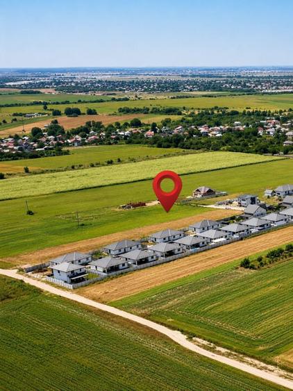 Teren 2.456 mp Zurbaua 2 fronturi stradale | A0 la 2 km | Asfalt + utilitati - 3