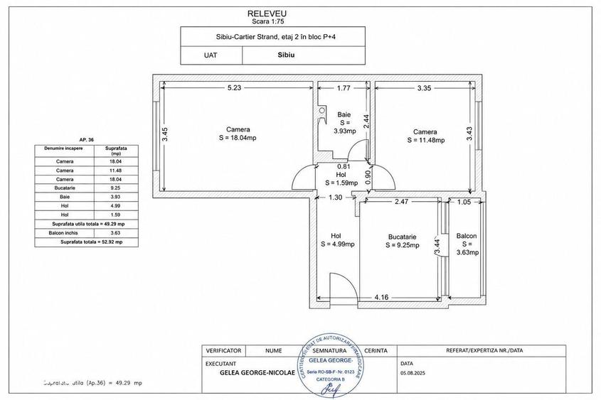Apartament cu 2 camere decomandat în Ștrand