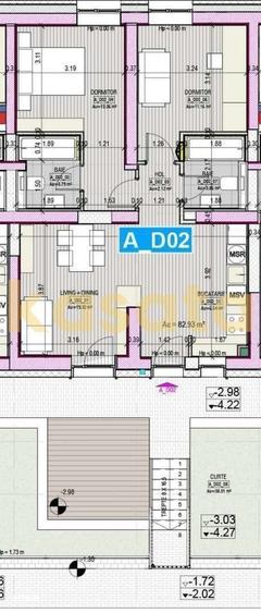 Apartament cu 3 camere în Tei