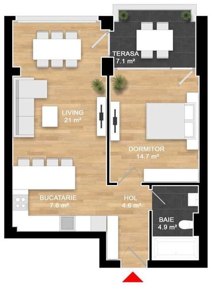 Apartament 2 Camere Pipera | Millo 8 |  151.700+TVA | - 2