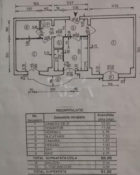 2 camere decomandat, 2/8, 62mp, anvelopat-Stirbei Voda-Berzei - 13