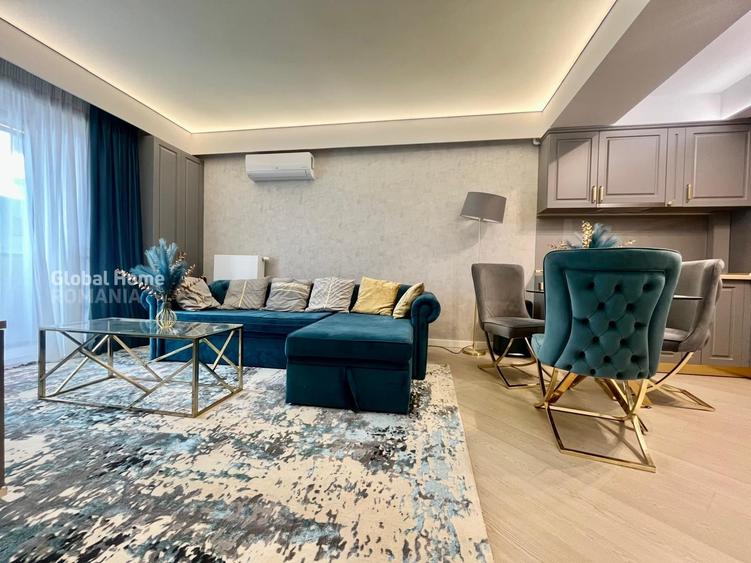 Apartament cu 2 camere semidecomandat, mobilat în Pipera