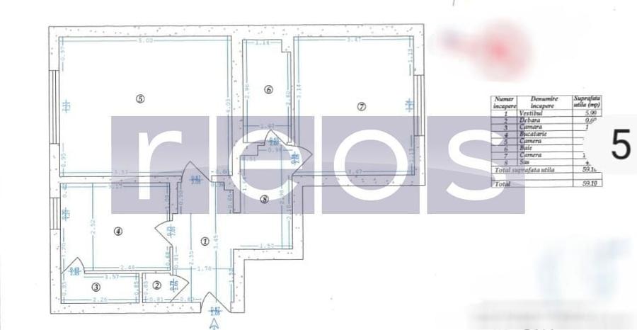 Apartament cu 2 camere decomandat în Dristor