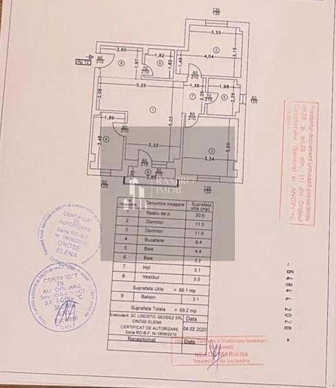 Apartament cu 2 camere semidecomandat, mobilat în Giurgiului