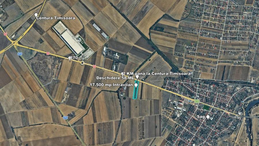 Teren Construcții intravilan de 17500 mp, în Șag