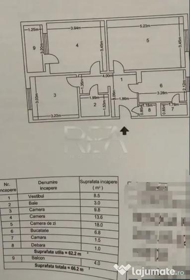 Apartament cu 3 camere decomandat în Drumul Taberei