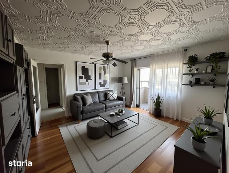 Apartament cu 2 camere semidecomandat în Micro 16