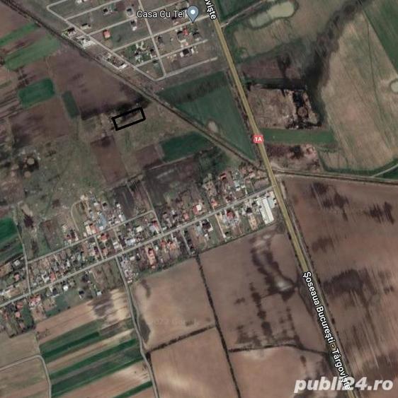 Teren de 2500 mp, în Crevedia