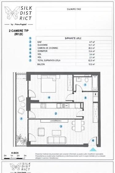 Apartament cu 2 camere decomandat în Tudor Vladimirescu
