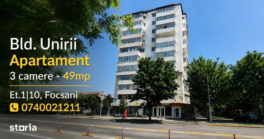 Bld. Unirii - Apartament - 3 camere - 49mp - Et.1|10, Focsani - 2