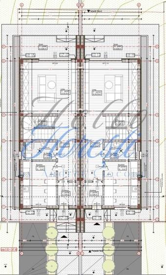 Duplex cu 4 camere cu Canalizare în Florești