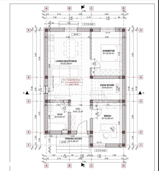 Casă cu 3 camere cu Teren 320 Mp în Ciarda Roșie