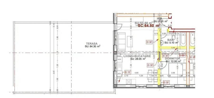 Apartament cu 2 camere semidecomandat în Theodor Pallady
