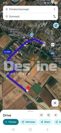 Teren agricol extravilan de 7802 mp, în Domnești