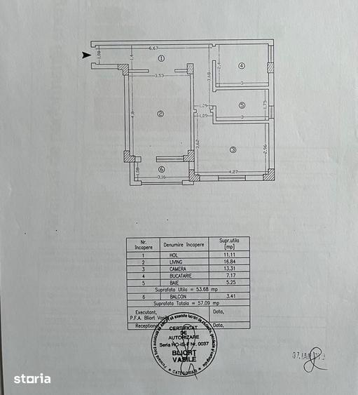 Apartament cu 2 camere decomandat în Moara de Vânt