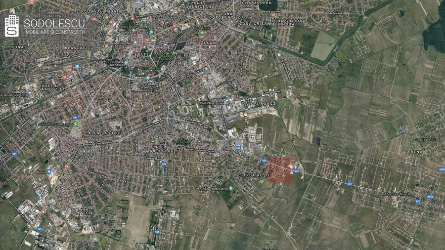 Teren Construcții intravilan de 866 mp, în Buziașului