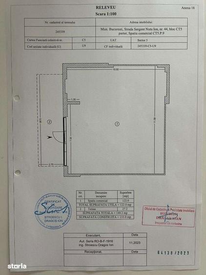 Spațiu comercial, de 149 mp, în 13 Septembrie