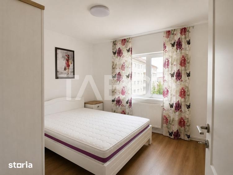Apartament cu 3 camere decomandat, mobilat în Central