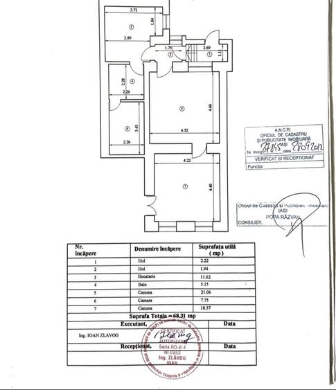 Apartament cu 2 camere semidecomandat în Independenței
