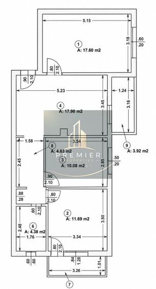 Apartament cu 4 camere decomandat, mobilat în Băneasa