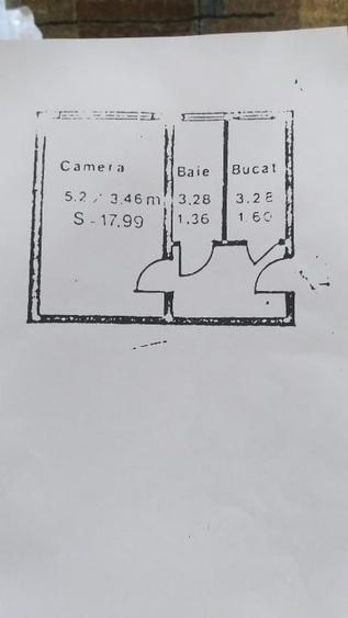 Garsonieră decomandată în Brâncoveanu
