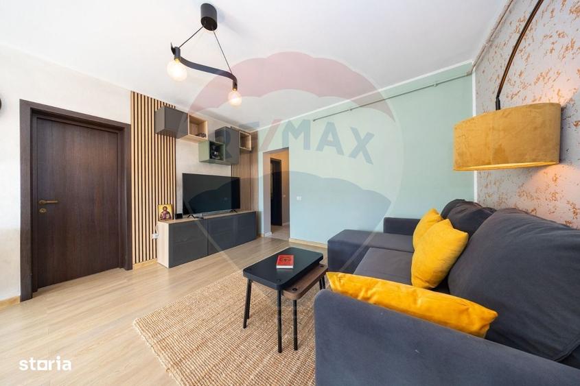 Apartament cu 2 camere, mobilat în Sânpetru
