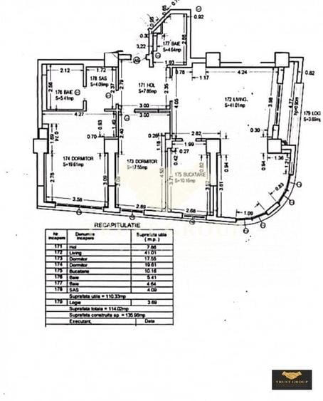 Apartament cu 3 camere decomandat, mobilat în Dacia