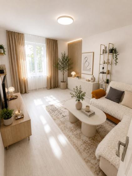 Apartament cu 3 camere decomandat în Titan