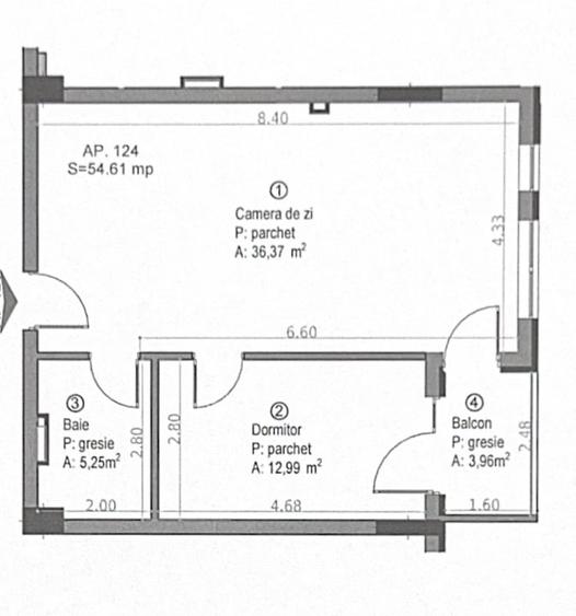 Apartament cu 2 camere semidecomandat în Gheorgheni