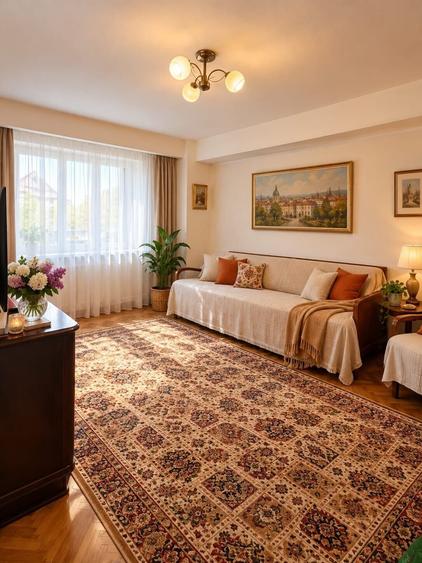 Apartament cu 3 camere nedecomandat, mobilat în Titulescu