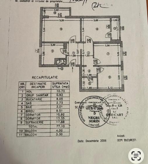 Apartament cu 4 camere decomandat în Titan
