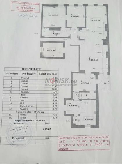 Apartament cu 4 camere semidecomandat, mobilat în Dorobanți