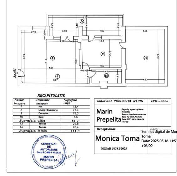 Apartament cu 2 camere, mobilat în Bucureștii Noi
