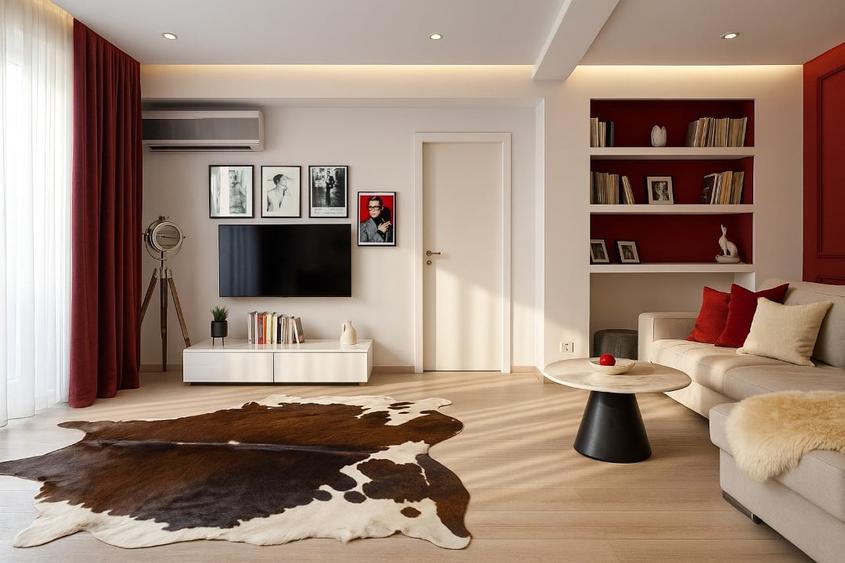Apartament cu 2 camere semidecomandat, mobilat în Universitate