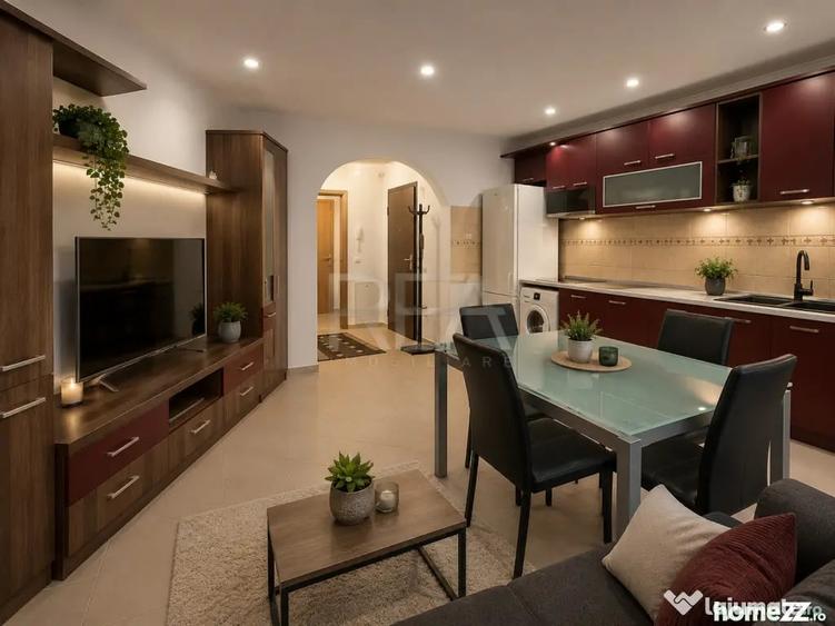 Apartament cu 3 camere semidecomandat în Băneasa
