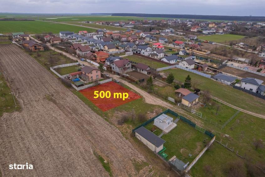 Teren de 500 mp, în Brănești