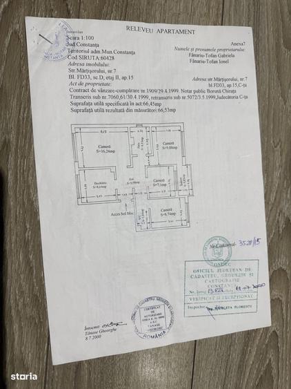Apartament cu 4 camere decomandat în Poarta 6