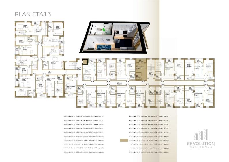 Apartament cu 3 camere decomandat în Hotvon