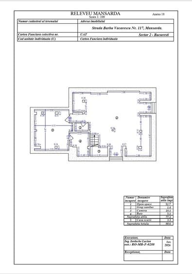 Închiriere Apartament etaj 1 și Mansarda, strada Barbu Văcărescu - 10