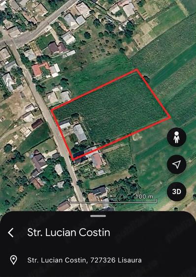 Teren de 6800 mp, în Lisaura